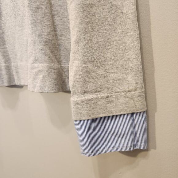 J Crew Top Layered Look Casual Style Transitional Fashion - Size L - Picture 5 of 7